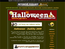 Tablet Screenshot of halloween-page.unas.cz