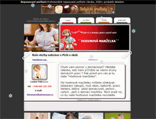 Tablet Screenshot of hodinovamanzelka.unas.cz