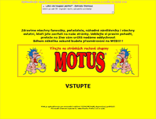 Tablet Screenshot of motus.unas.cz