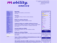 Tablet Screenshot of mobility.unas.cz