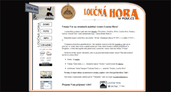 Desktop Screenshot of loucnahora.unas.cz