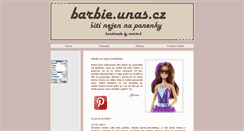Desktop Screenshot of barbie.unas.cz