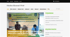 Desktop Screenshot of fe.unas.ac.id