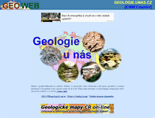 Tablet Screenshot of geologie.unas.cz