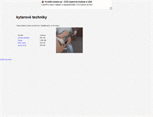 Tablet Screenshot of kytarove-techniky.unas.cz