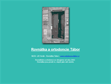 Tablet Screenshot of ortodoncie.unas.cz