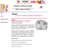 Tablet Screenshot of detskaneurologie.unas.cz
