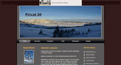 Desktop Screenshot of privat30.unas.cz