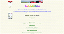 Desktop Screenshot of klidapohoda.unas.cz