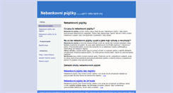 Desktop Screenshot of nebankovni-pujcky.unas.cz