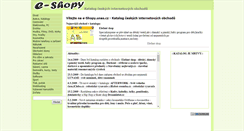 Desktop Screenshot of e-shopy.unas.cz