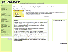 Tablet Screenshot of e-shopy.unas.cz