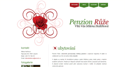 Desktop Screenshot of penzionruze.unas.cz