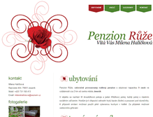 Tablet Screenshot of penzionruze.unas.cz