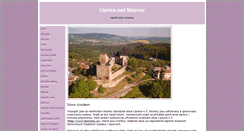 Desktop Screenshot of lipnicens.unas.cz