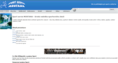 Desktop Screenshot of montana.unas.cz