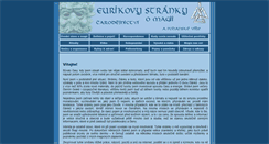 Desktop Screenshot of magie.unas.cz