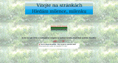 Desktop Screenshot of hledammilencemilenku.unas.cz