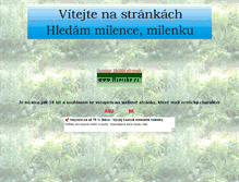 Tablet Screenshot of hledammilencemilenku.unas.cz