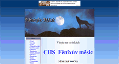 Desktop Screenshot of fenixuvmesic.unas.cz