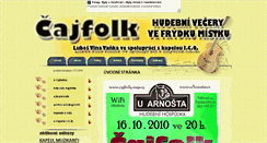 Desktop Screenshot of cajfolk.unas.cz