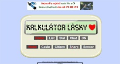 Desktop Screenshot of kalkulator-lasky.unas.cz