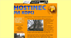 Desktop Screenshot of hostinecnakopci.unas.cz