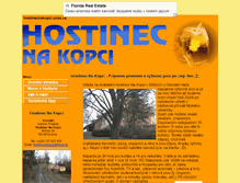 Tablet Screenshot of hostinecnakopci.unas.cz