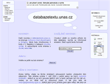 Tablet Screenshot of databazetextu.unas.cz