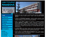 Desktop Screenshot of apartmanramzova.unas.cz