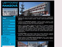 Tablet Screenshot of apartmanramzova.unas.cz