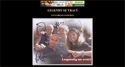Desktop Screenshot of legendy.unas.cz