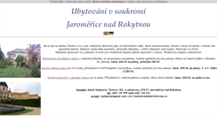 Desktop Screenshot of jaromerice-ubytovani.unas.cz