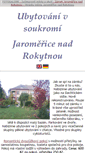 Mobile Screenshot of jaromerice-ubytovani.unas.cz