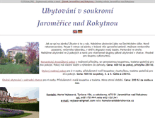 Tablet Screenshot of jaromerice-ubytovani.unas.cz