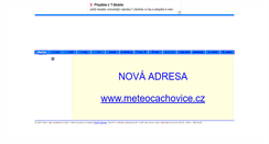 Desktop Screenshot of meteocachovice.unas.cz