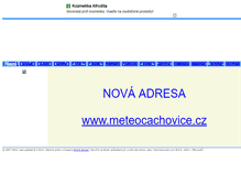 Tablet Screenshot of meteocachovice.unas.cz