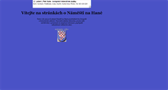 Desktop Screenshot of namest-na-hane.unas.cz