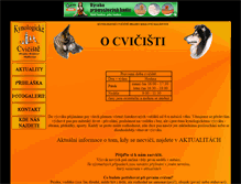 Tablet Screenshot of kynologickecvicistehk.unas.cz